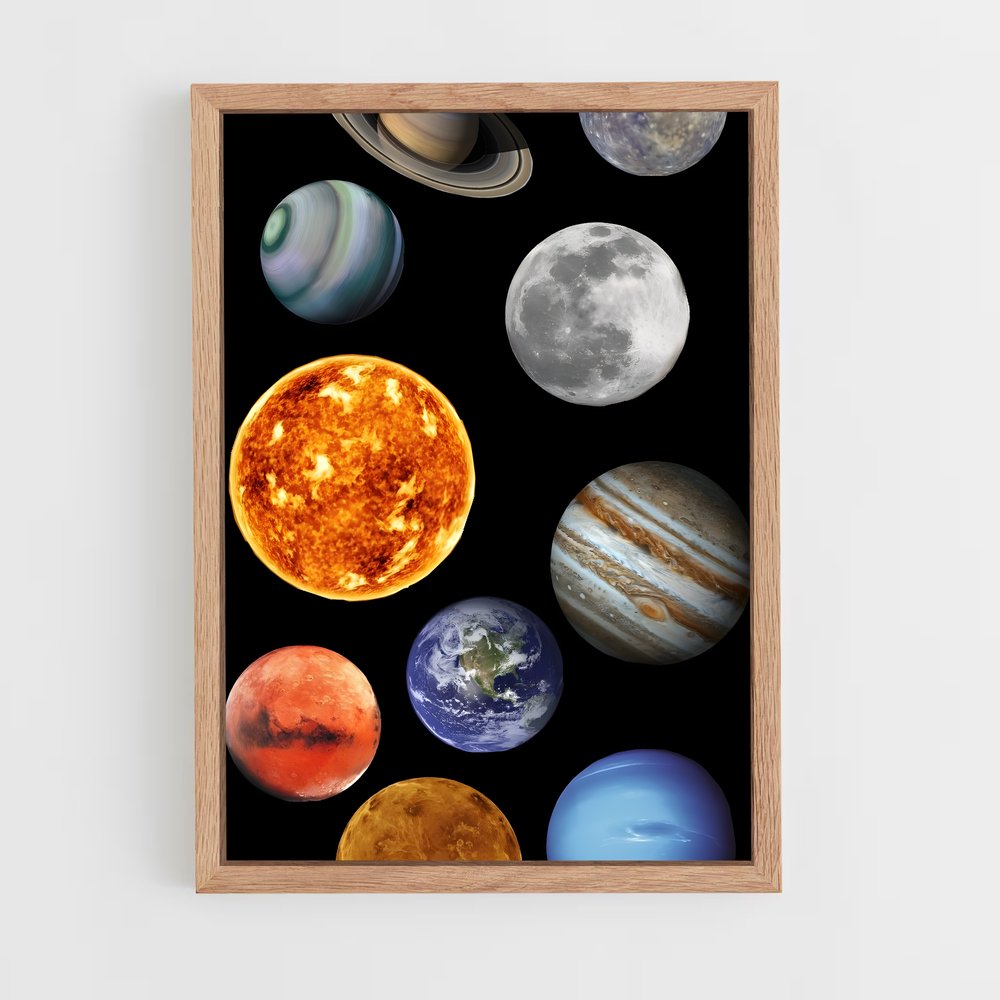 Poster Univers du système solaire (vue 4)